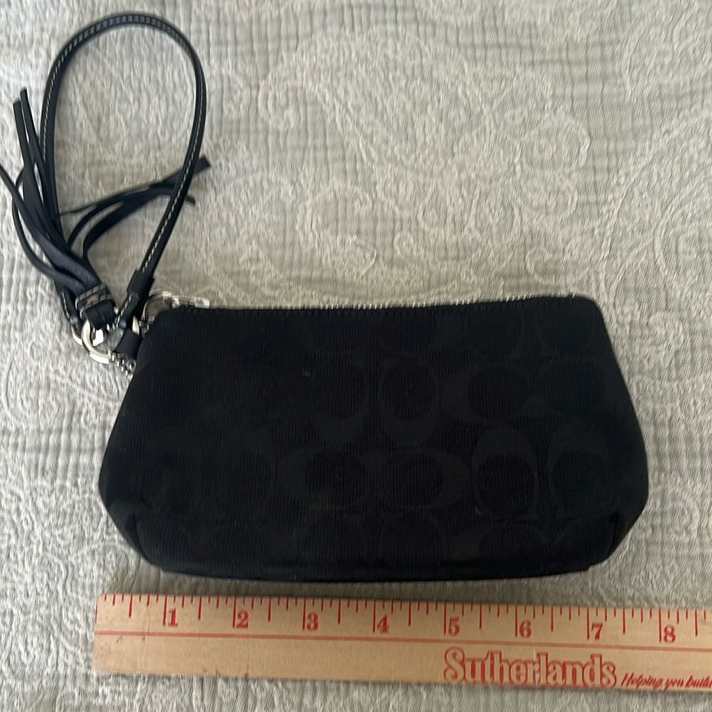 Coach signature Wristlet